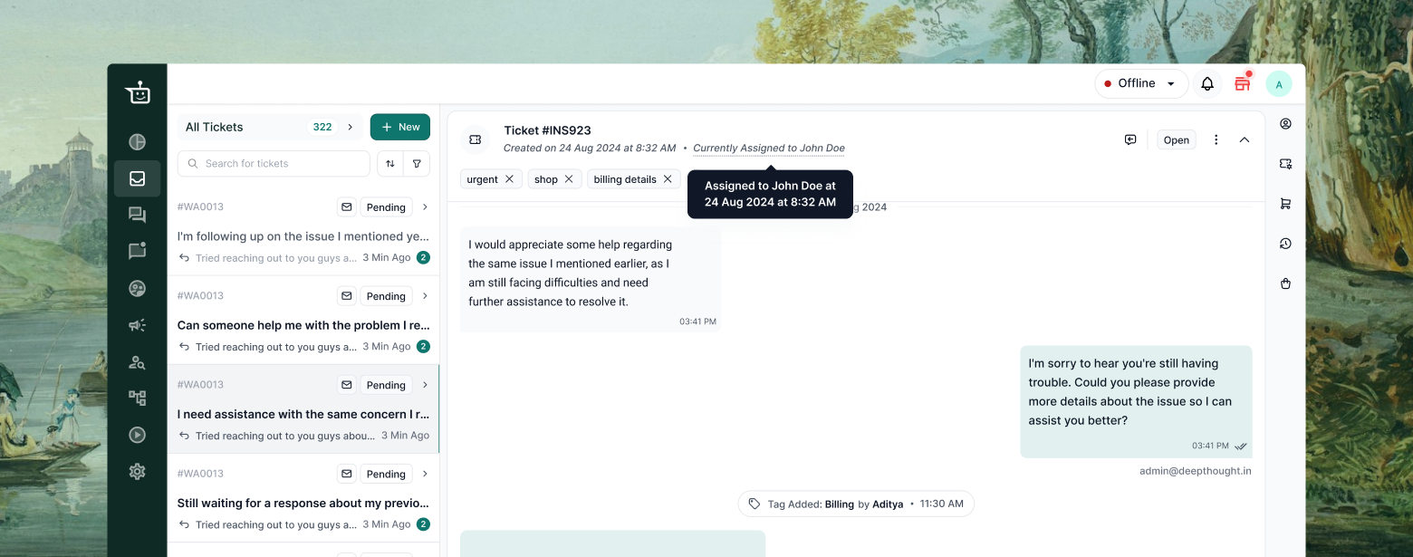 Final header &mdash; the new label in place