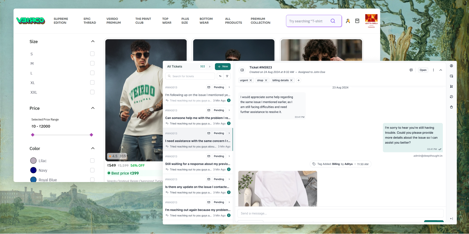 Veirdo &mdash; the brand whose agents and tickets this study drew from