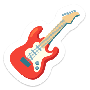 Guitar sticker